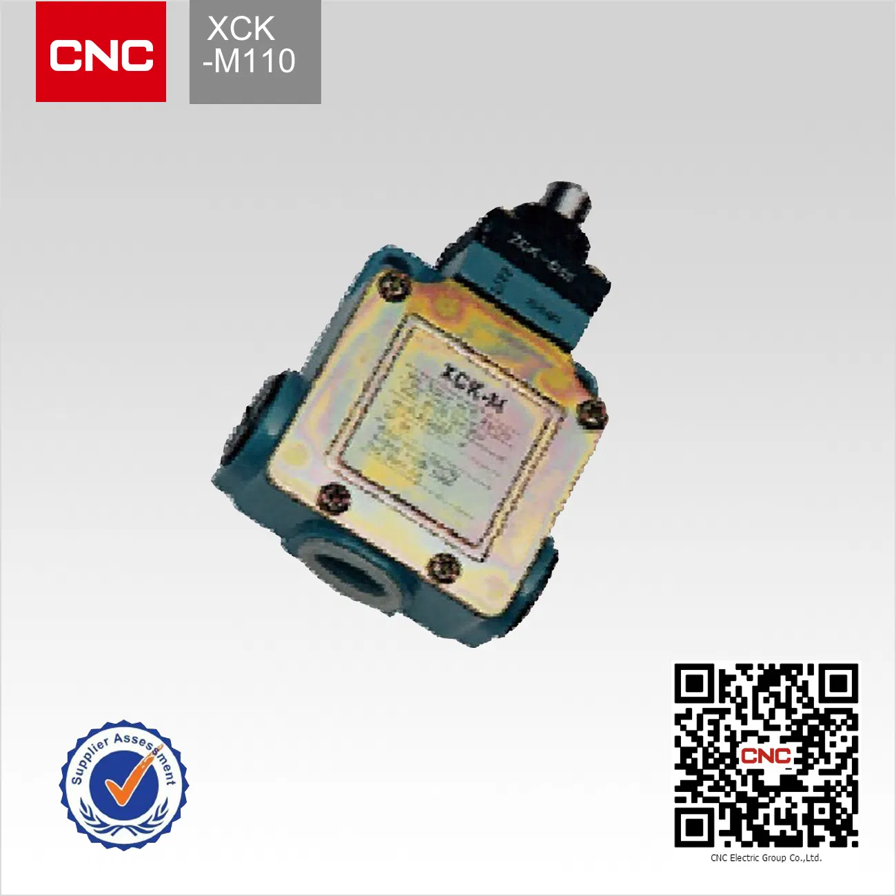 Finecorsa da 250 V ad azione diretta serie Xck-M110 con testa in metallo