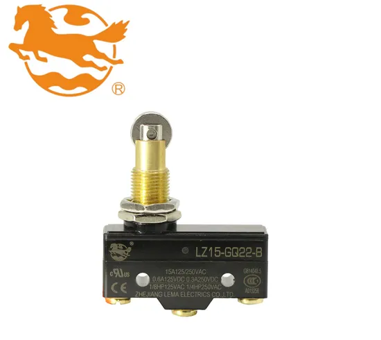 Microinterruttore miniaturizzato serie Nm-17 con leva a cerniera corta